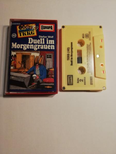 TKKG Folge 40 Duell im Morgengrauen 5-fach geschraubt Gelb 515819.2 Europa(Kleines Fenster)